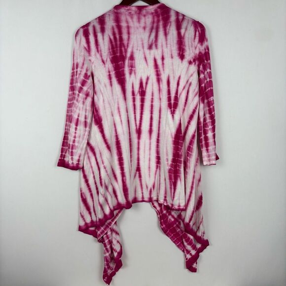 NWT Cyrus Long Front Tie Dye Open Cardigan - Picture 2 of 6
